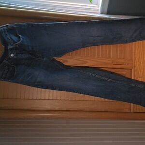 Levi's 505 Jeans Men's 36X34 (Tag 36X34) Straight Leg Distressed Blue..